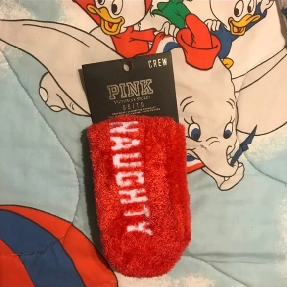 PINK Victoria's Secret Accessories - VS PINK fuzzy socks
